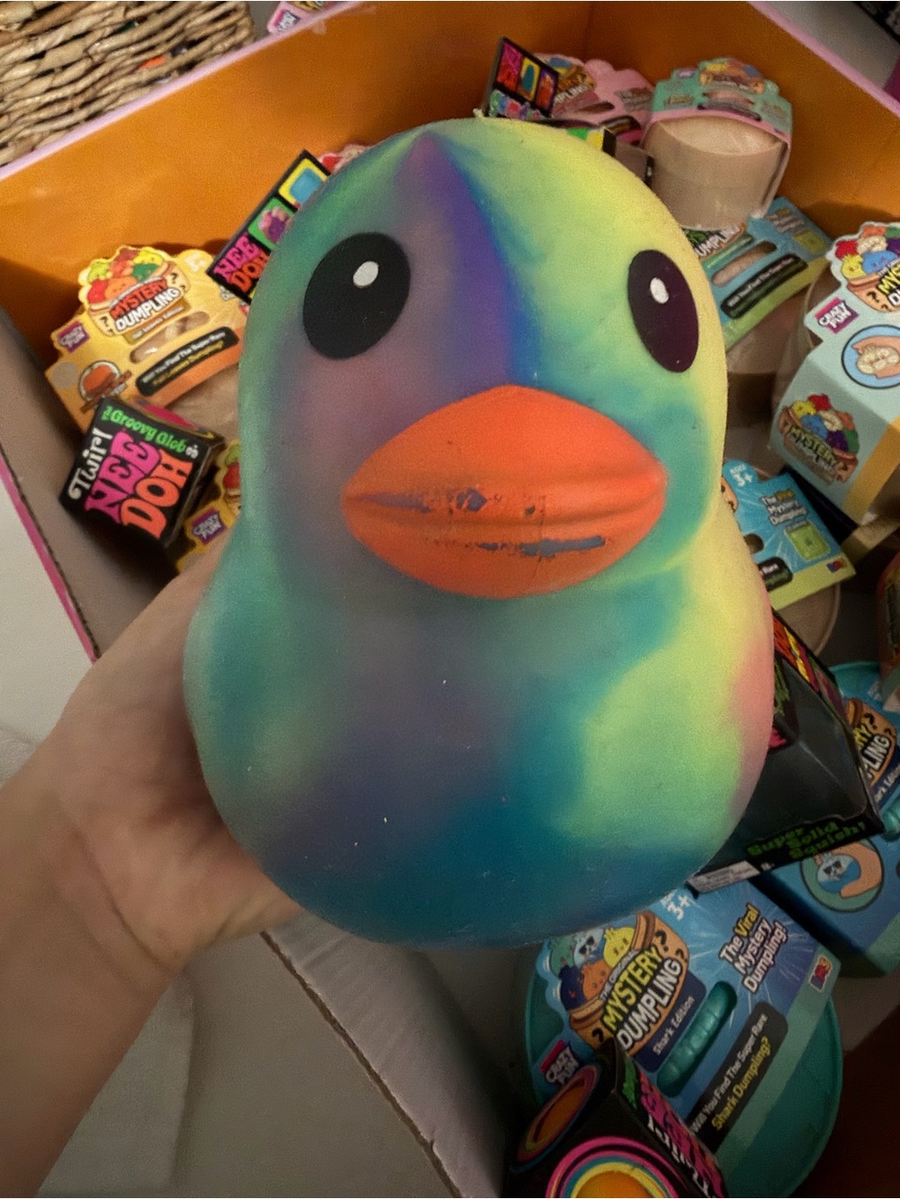 Squeeze duck